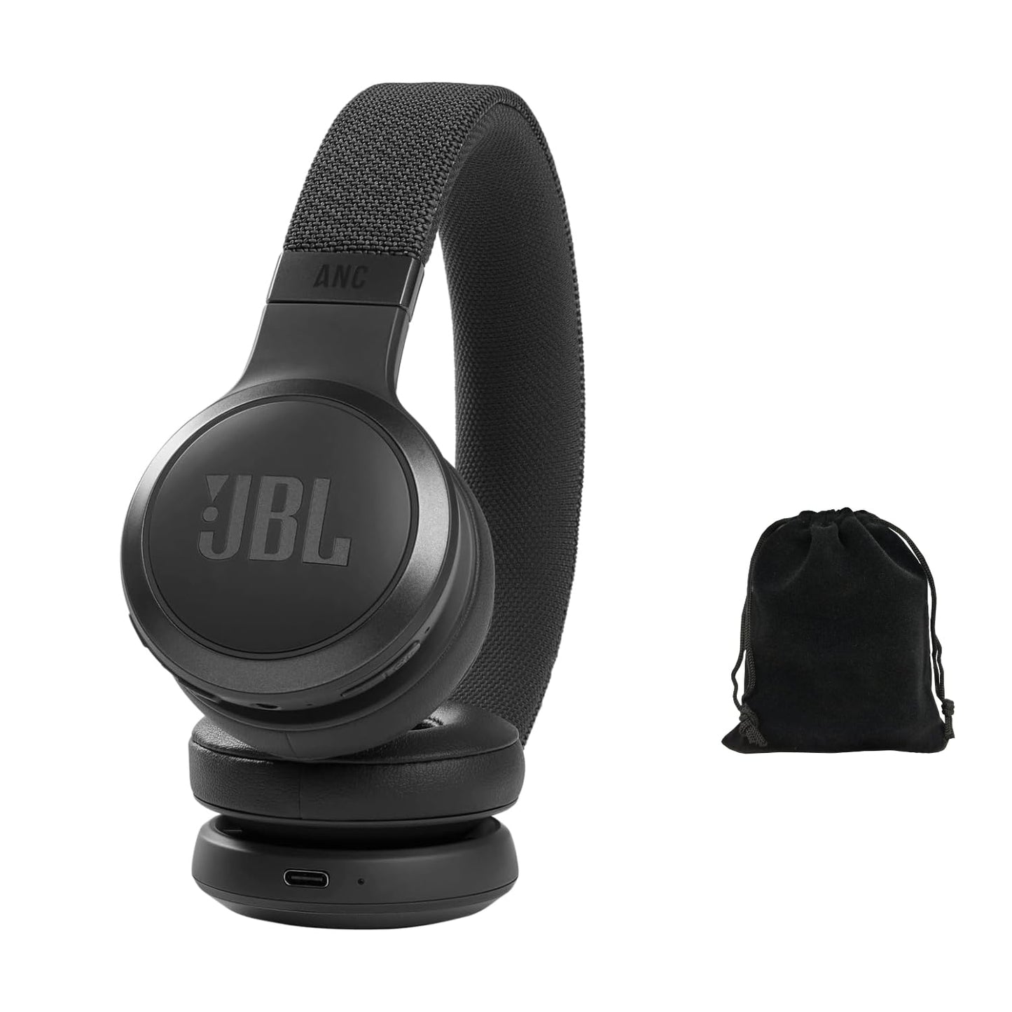 JBL Live 460NC Wireless Noise Cancelling On-Ear Headphones, Bluetooth 5.0, 50H Battery, Hands-Free Calls, Adaptive ANC, Google Assistant & Alexa