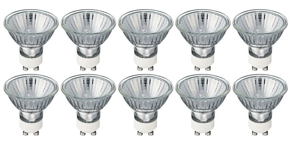 KOR MR16 GU10 Halogen Flood Light Bulbs, 35W 120V, 10 Pack