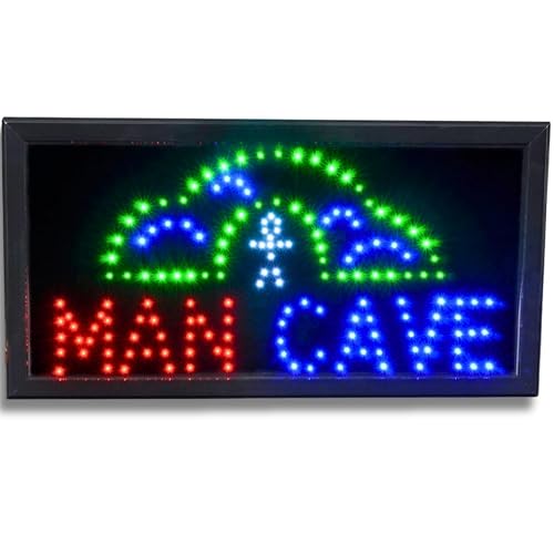 10"X9" LIGHTP "MAN CAVE" SIGN