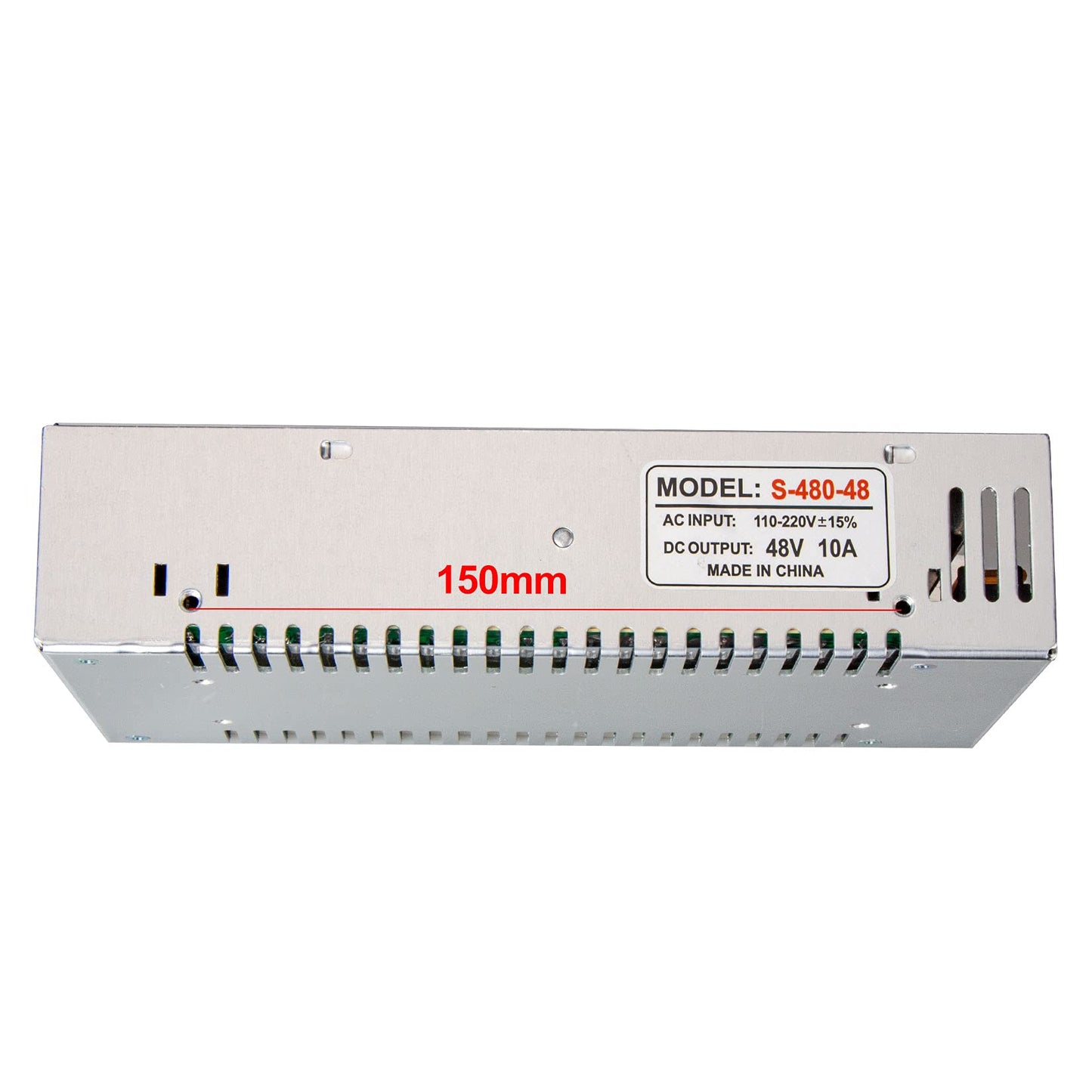 REALSUN 48V 10A Universal Switching Power Converter Adapter Transformer Regulated Supply AC to DC LED Driver 480w for CCTV, Radio, Computer Project