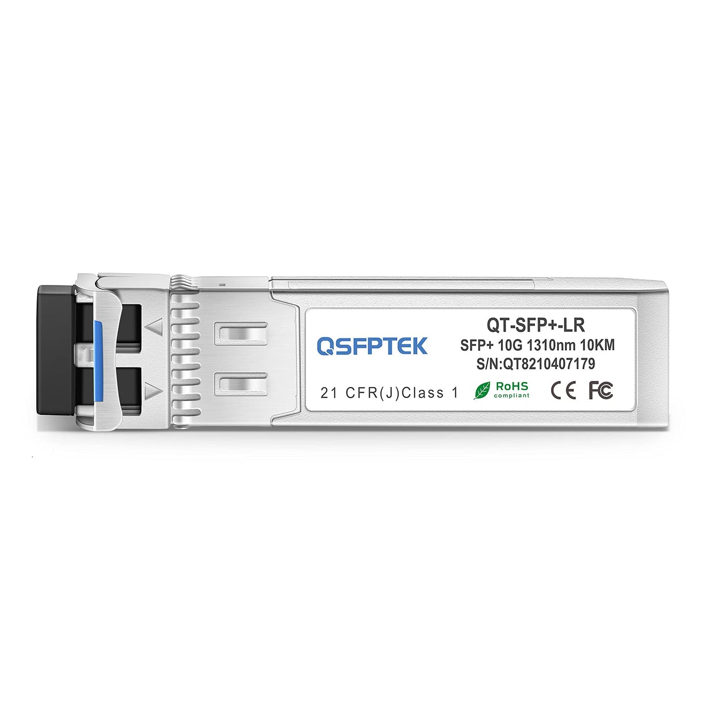 QSFPTEK 10GBASE-LR SFP Module, SFP+ 1310nm 10km Duplex LC SMF DOM Optical Networking Transceivers, MINI GBIC Compatible SFP-10G-LR, and Other Open