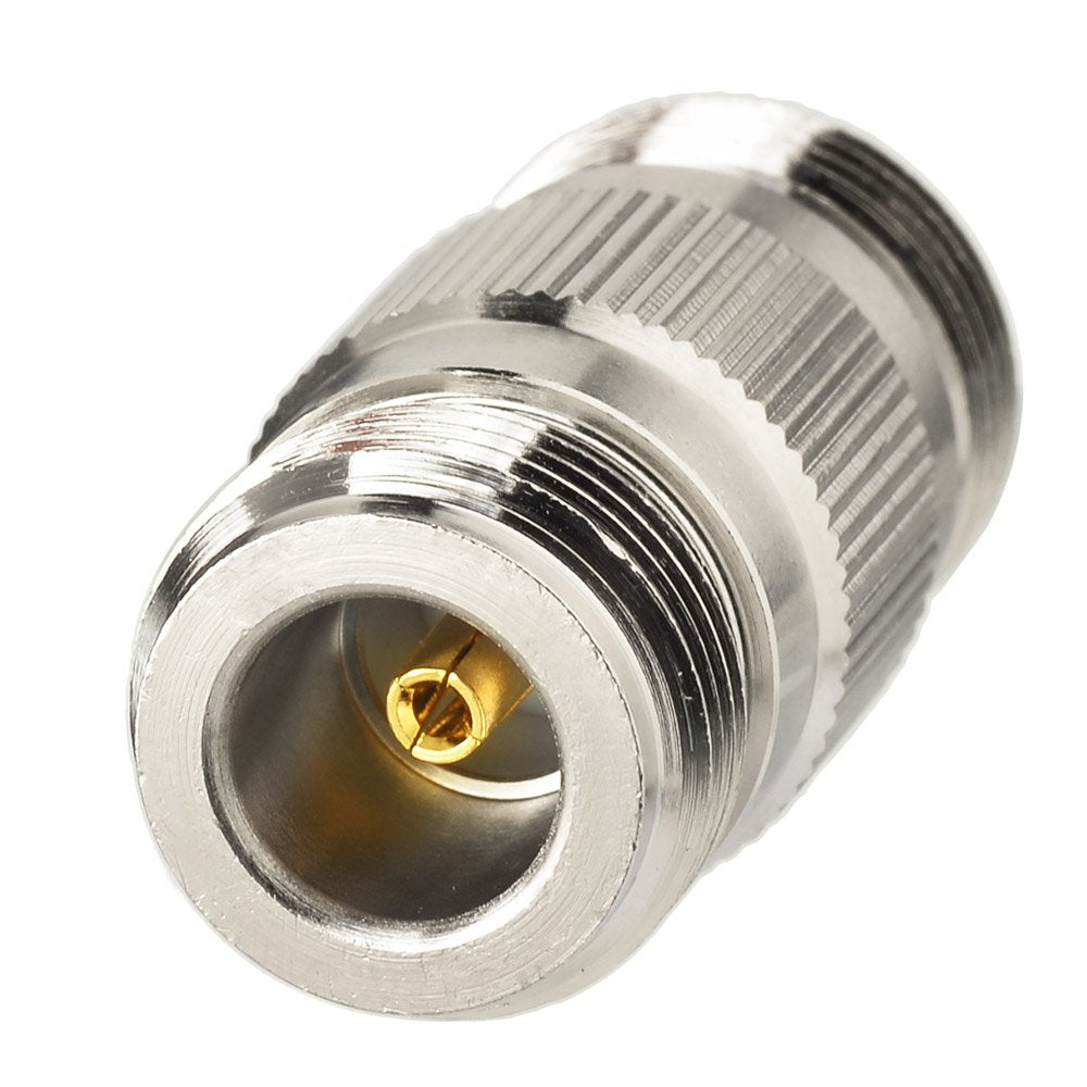 Eightwood 2pcs N Type Adapter N Female to N Female Barrel RF Coax Connector Coupler 50ohm for Ham Radio Antenna WiFi Antenna Router