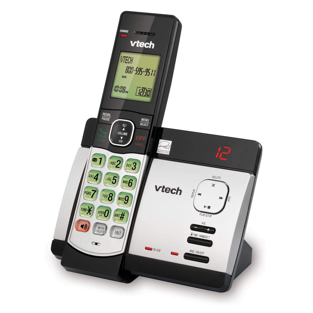 VTECH CRDLS ANS SYS,CID,SIL/BLK