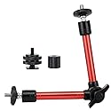 11" Camera Magic Arm Stand with Adjustable Robust Articulating Friction, for LED Light, Flash Light, Sports Camera, Camcorder, LCD Monitor, Video Vlog