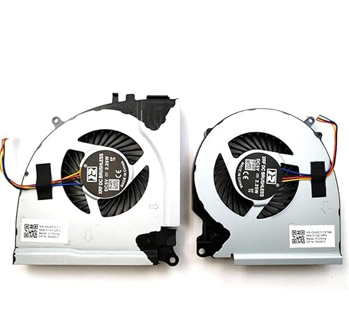Fleshy Leaf New CPU+GPU Cooling Fan Replacement for DELL 15-7000 15-7557 15-7559 Inspiron 5576 5577 7557 7559 Series DFS201105000T FGLQ DFS2001053P0T