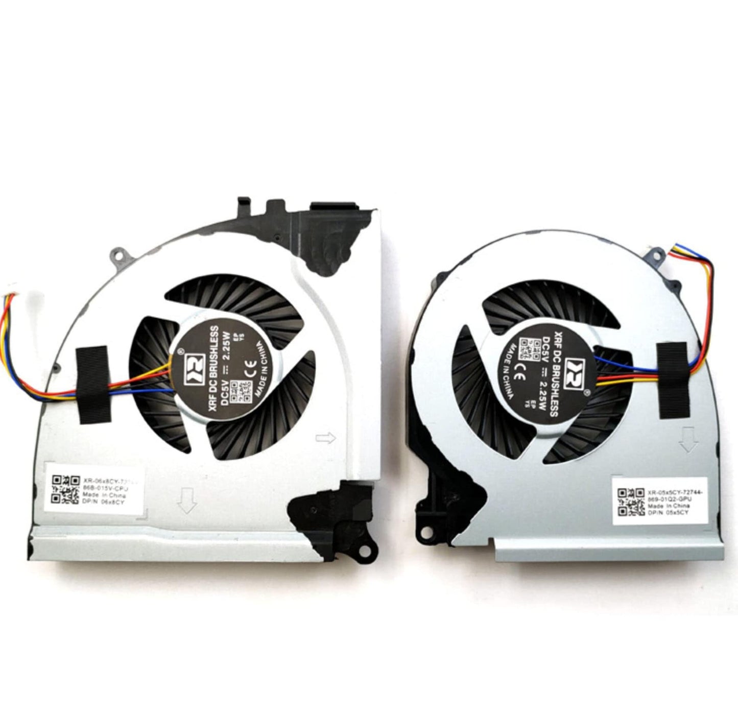 Fleshy Leaf New CPU+GPU Cooling Fan Replacement for DELL 15-7000 15-7557 15-7559 Inspiron 5576 5577 7557 7559 Series DFS201105000T FGLQ DFS2001053P0T
