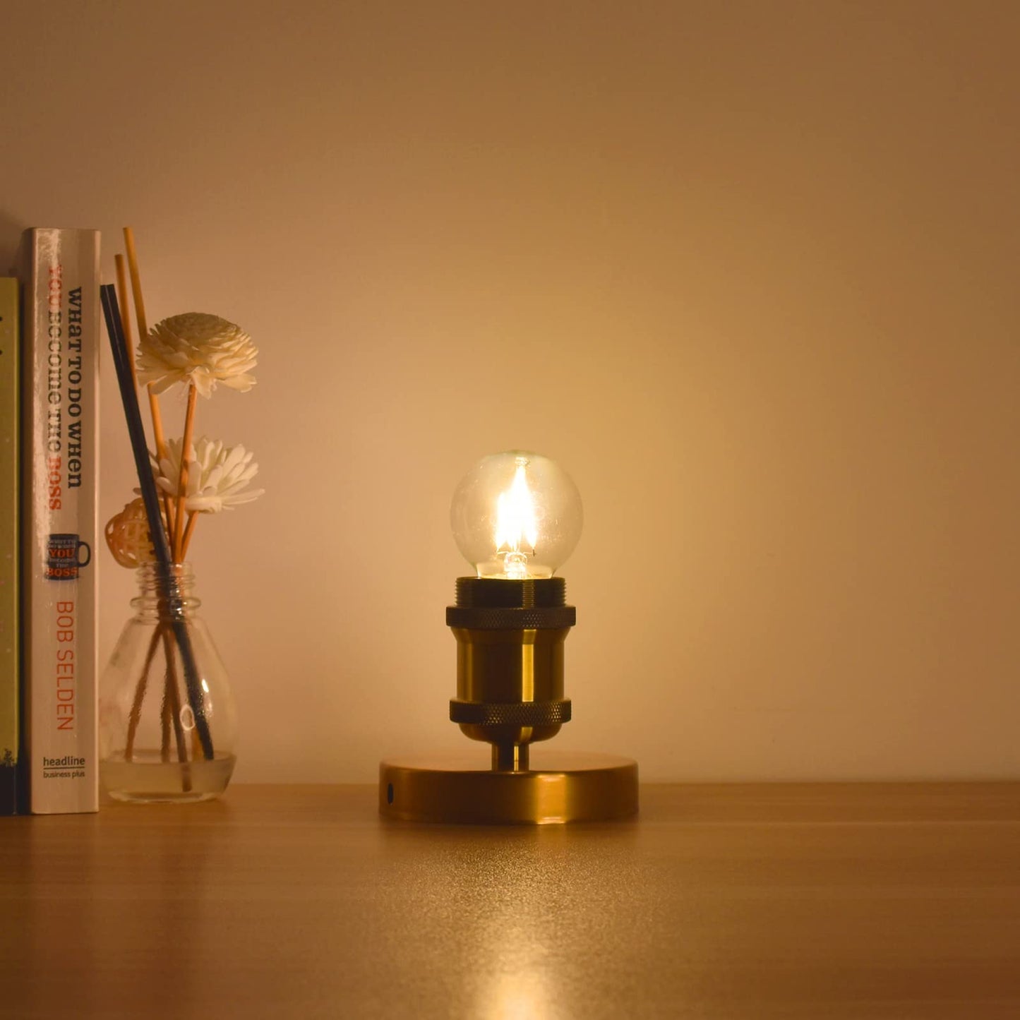 Dimmable 2 Watt Candelabra LED Light Bulb(25W Equivalent), AIELIT E12 Globe LED Bulb, Small Chandelier Base, Antique G15 Filament Edison Bulb