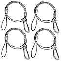 4) Chauvet CH-05 31" Inch Safety Clamp Lighting Cable Wires - Up To 700 LBS CH05