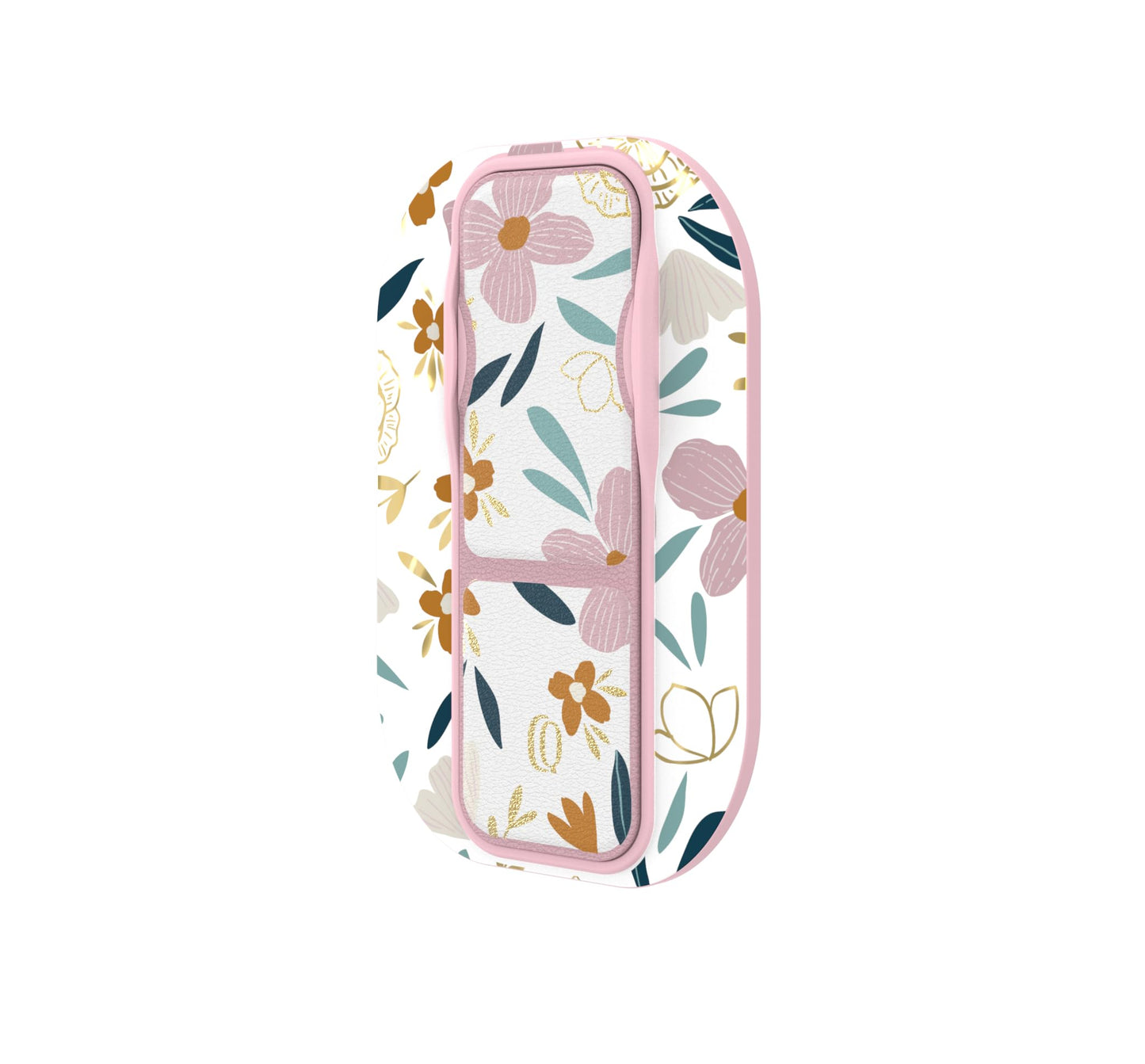 Carson & Quinn Professional CLCKR Stand & Grip | Pink Leilani Floral Collection | Universal Fit Compatible with iPhone 12-15 Pro Max | Magnetic