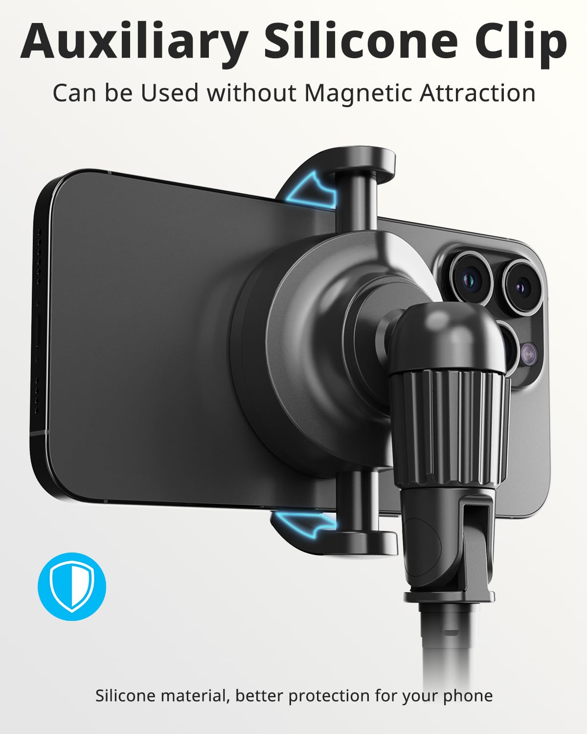 UBeesize 72'' Magnetic Tripod for iPhone with Remote, Extendable Cell Phone Tripod Stand, Compatible with MagSafe, Selfie Stick Tripod for iPhone 15