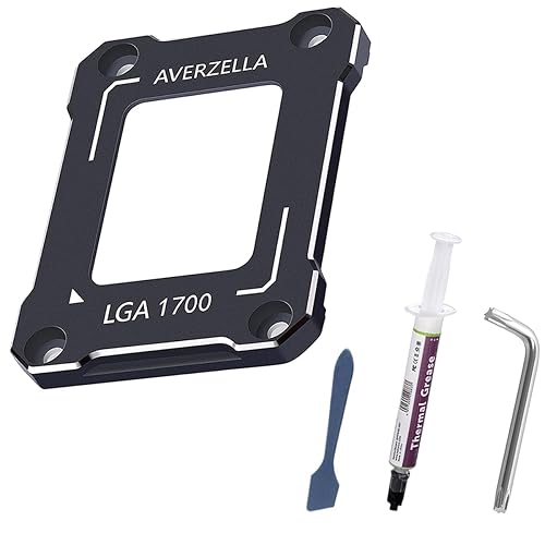 AVERZELLA Anti-Bending Contact Frame Retrofit Kit for Intel 12th/13th/14th Gen CPUs, CNC Aluminum CPU Buckle, Compatible with LGA 1700 Socket