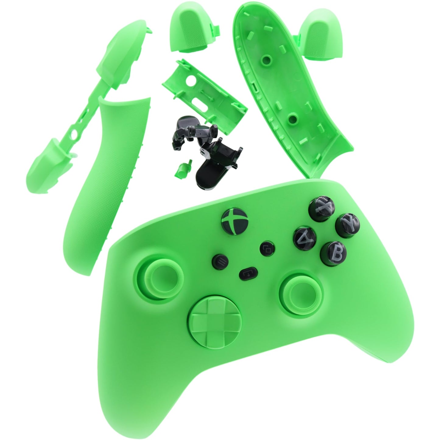 Deal4GO Full Housing Shell kit w/Buttons Trigger Thumbsticks Replacement for Xbox Series X & S Wireless Controller 1914 (Velocity Green)