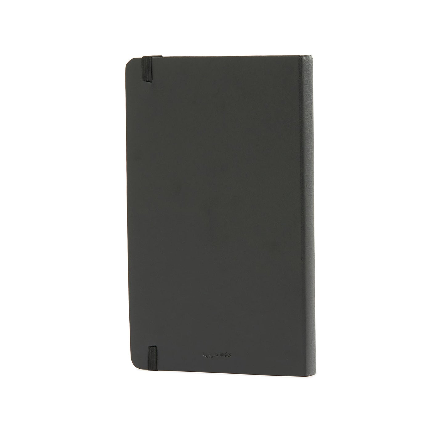 Amazon Basics Classic Lined Writing Notebook for Note Taking and Journaling, Hardcover with Elastic Closure, 240 Pages, 5" x 8.25", Black