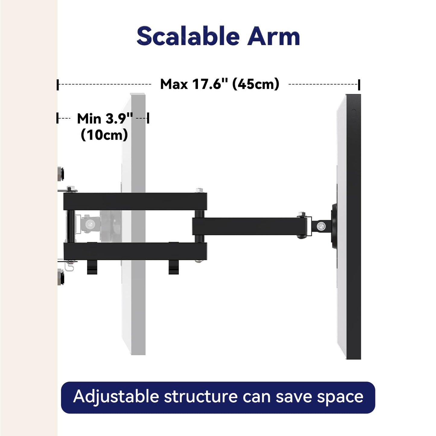 Mount for Echo Show 15 (1st, 2nd Gen) and Echo Show 21, Adjustable Echo Show 15 Wall Mount Bracket, Swivel Horizontal or Vertical, Extension Wall