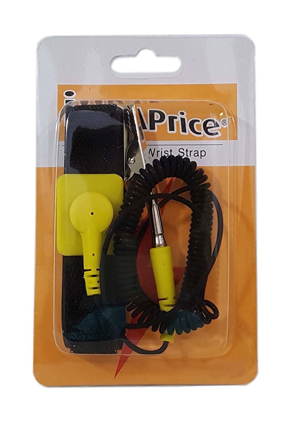 iMBAPrice Anti-Static Adjustable Grounding Wrist Strap Components Black, Yellow