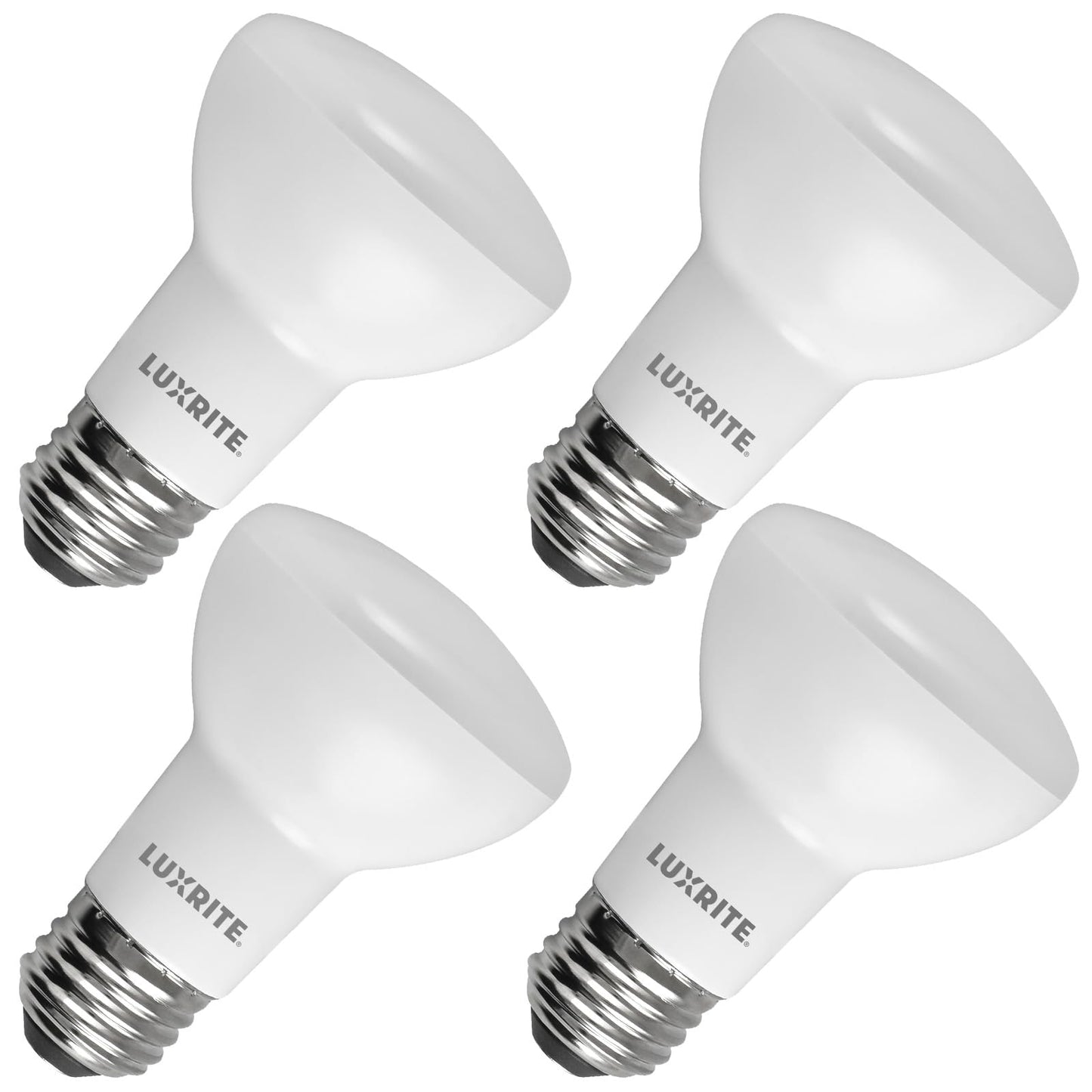 LUXRITE BR20 LED Bulb, 45W Equivalent, 3000K Soft White, Dimmable, 460 Lumens, R20 LED Flood Light Bulb 6.5W, Energy Star, Damp Rated, E26 Base