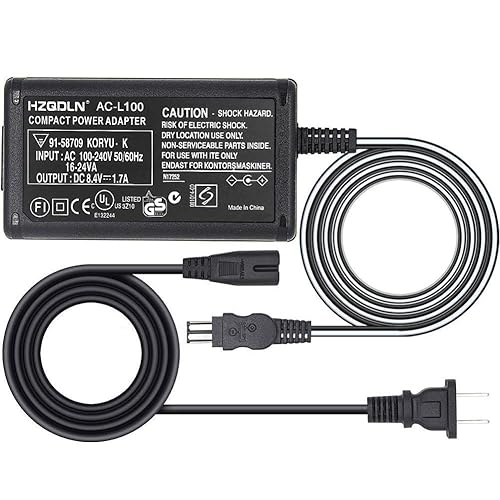 AC Adapter Charger for Sony Handycam DCR-TRV33 DCR-TRV210 DCR-TRV230 DCR-TRV250 DCR-TRV260 DCR-TRV280 DCR-TRV330 DCR-TRV340 DCR-TRV350 DCR-TRV460