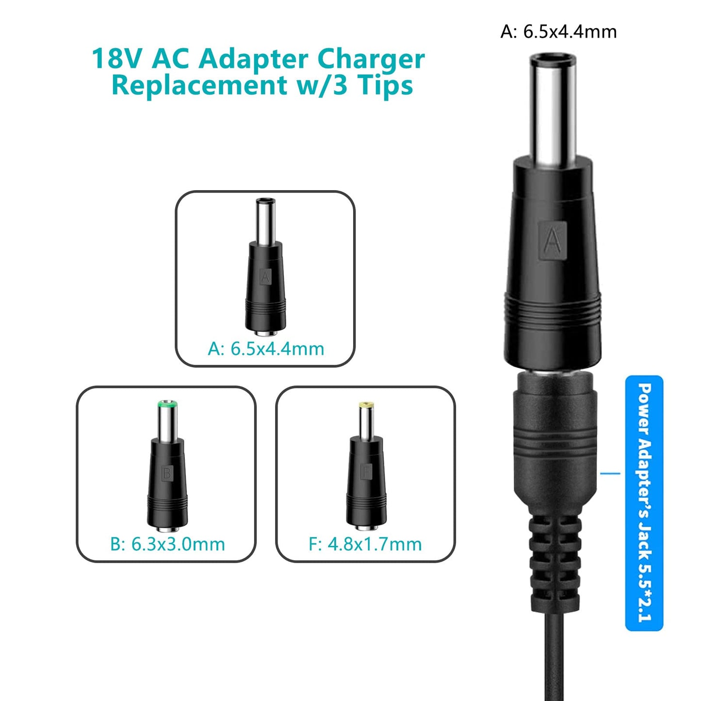 18V AC DC Adapter Charger Compatible for Altec Lansing Mix 2.0 IMW997 STL/BLK, RockBox XL IMW999 STL, Altec Lansing IMW 1500 BLK IMW889 BLKC/RYB/BLK…