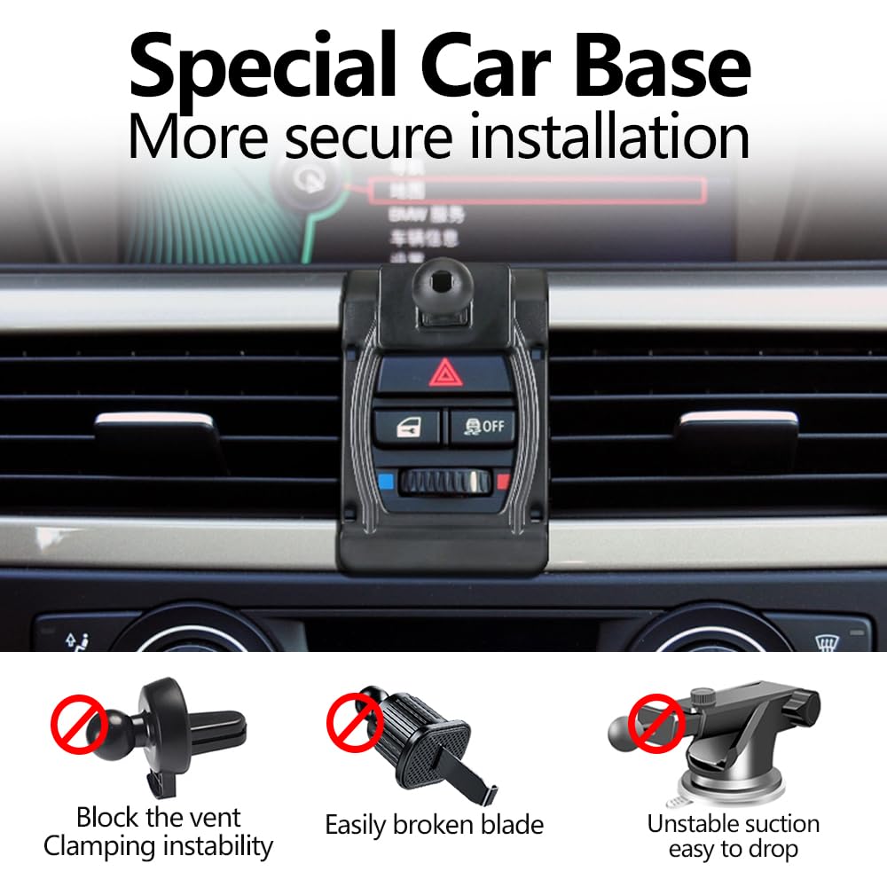 JIEZMO Car Magnetic Phone Mount for BMW 3 Series 2005-2012 E90 E91 E92 E93 323 325i 328i 330i 335i 335d 328xi 335xi 325ci 330xi Auto Interior