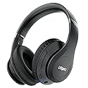 Uliptz Wireless Bluetooth Headphones, 65H Playtime, 6 EQ Sound Modes, HiFi Stereo Over Ear Headphones with Microphone, Foldable Lightweight Bluetooth…