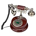 Old Fashioned Retro Telephone, MS-6100B European Retro Push Telephone Dial Desk Phone Home Decor Classical