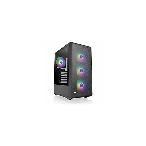S200 Plus TG ARGB Mid Tower Computer Chassis; 4 x 120mm ARGB Fans Pre-Installed; Mesh Front Panel; TG Side Window; CA-1X2-00M1WN-01; 3 Year Warranty