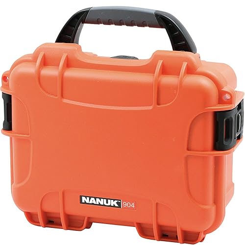 NANUK 904 Waterproof Hard Case with Foam Insert - Orange