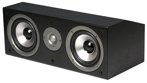 Polk Audio CS1 Series II Center Channel Speaker | Unique Design | Stand Alone or a Complement to Monitor 40, 60, and 70 Speakers | Detachable Grille |