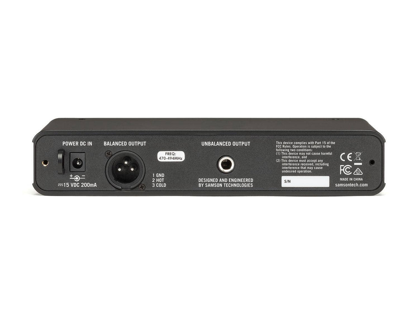 SAMSON Concert 88x 100-Channel UHF Wireless Guitar System w/GC32 Cable - D Band