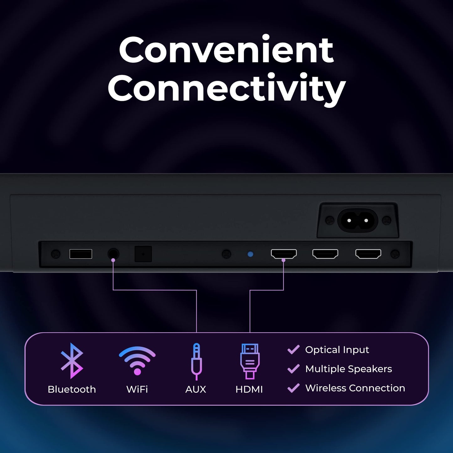 PHILIPS B8405 Soundbar 2.1 with Wireless Subwoofer, Dolby Atmos, Stadium EQ Mode, DTS Play-Fi Compatible, Connects with Amazon Echo Devices and Voice