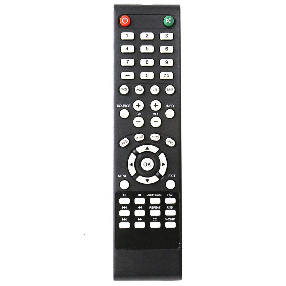 New Remote Control for Element TV ELCFW324 ELEFW5016 ELEFW264 ELEFT281 ELEFW705