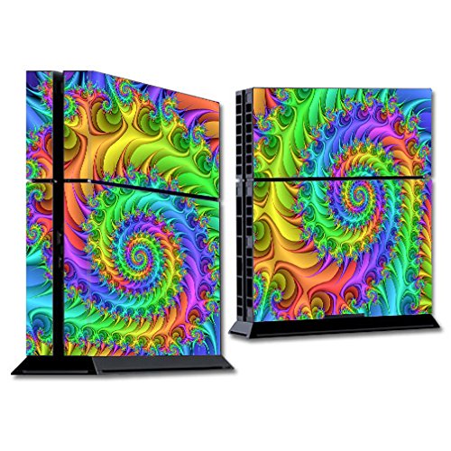 Skin Decal Vinyl Wrap for PS4 Sony Playstation Console (skins only) / Trippy Color Swirl