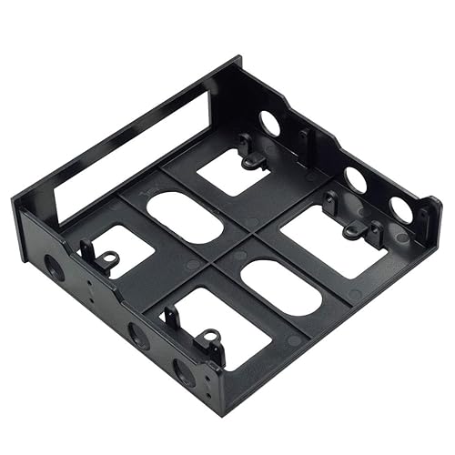 PHITUODA 5.25" to 3.5" Drive Bay Adapter Front Bay Mounting Bracket -1pc