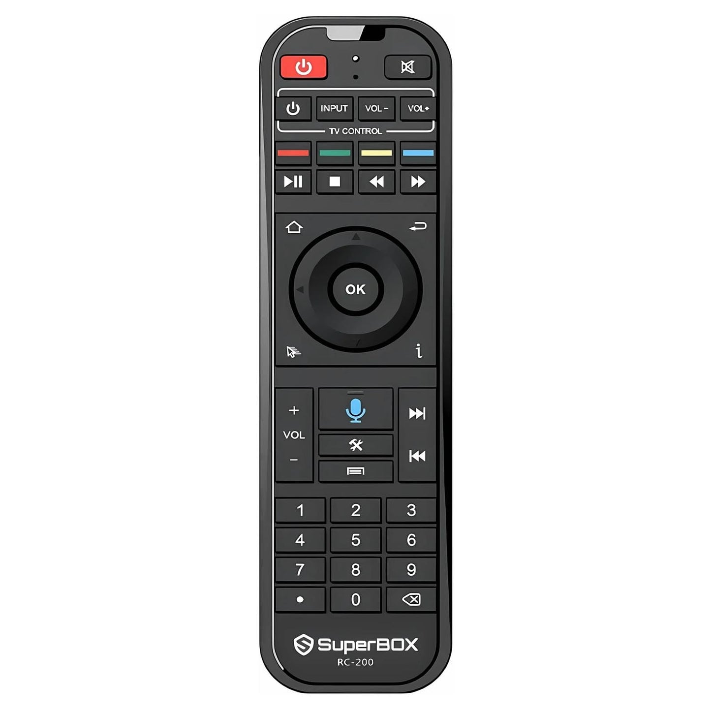 RC-200 Voice Remote Control for Super Smart TV Box S5 Pro S5 Max S6 Pro S6 Max S6 Ultra