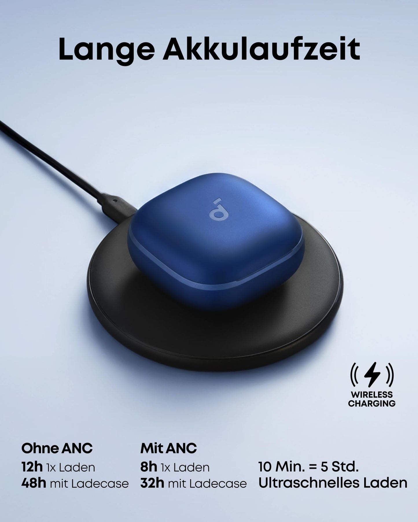 Soundcore Liberty 5 by Anker, Noise-Cancelling Wireless Earbuds, 2X Stronger Voice Reduction, Real-Time Adaptive Noise Cancellation, Fast Charging