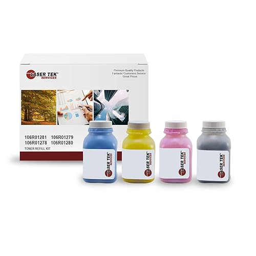 Laser Tek Services Compatible Toner Refill Kit Replacement for Xerox 6125 106R01281 Works with Xerox Phaser 6125 6125N 6130 6130N Printers (Black