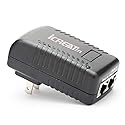 iCreatin Wall Plug POE Injector with 48v Power Supply 802.3af for Most Cisco/Polycom/Aastra Phones and More