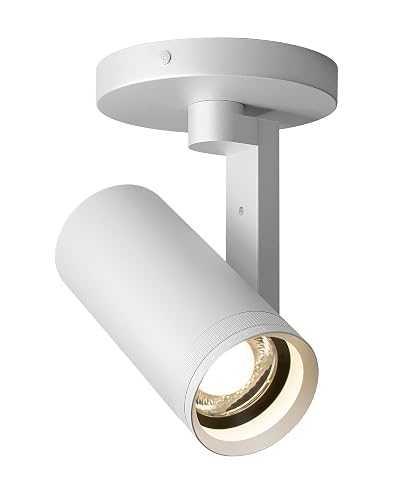 Aisilan 12W LED Zoomable Ceiling Spotlight, Dimmable Surface Mount Adjustable 10°-55° Beam, CRI97 3000K Warm White, Flicker-Free Accent Light