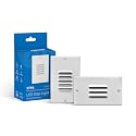 STP2 Louvered White LED Step Light with Photocell (STP2L120WHPC)