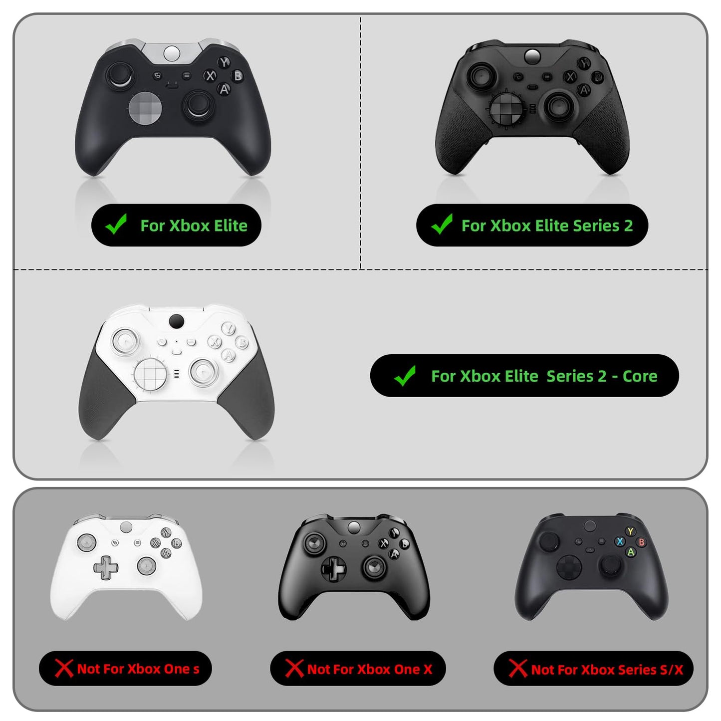 Paddles for Xbox Elite 2 Controller, DUXICEPIN Metal Controller Paddles with 4 PCS Stainless Steel Back Buttons Compatible with Xbox Elite Series 2