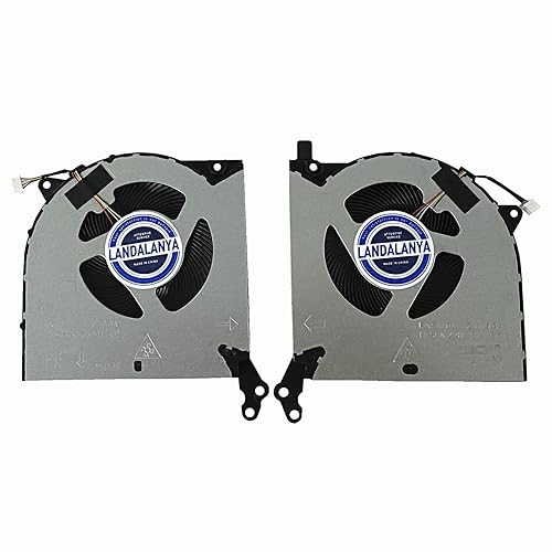 LANDALANYA Replacement New Laptop CPU and GPU Cooling Fan for Lenovo Legion 5i Legion 5 15IMH05H Y7000P R7000 2020H Y550-15E (DC12V 0.8A) Series