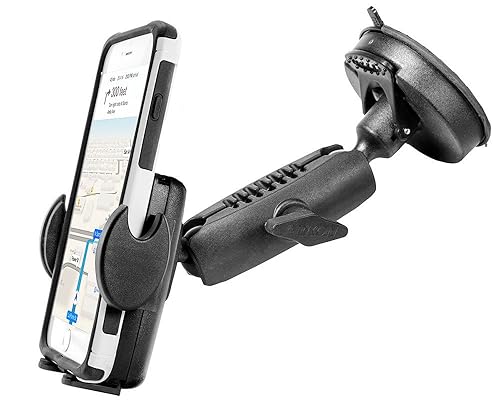 Arkon Windshield Suction Phone Mount for iPhone X 8 7 6S Plus iPhone 8 7 6S Galaxy S7 S6 Note 8 5 Retail Black