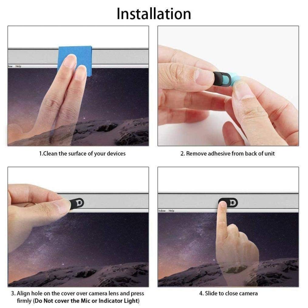 Privacy Camera Cover Compatible with Samsung Galaxy Note 10 Plus, Security Blocker Webcam Closure Black for Galaxy Note 10 Plus Phone