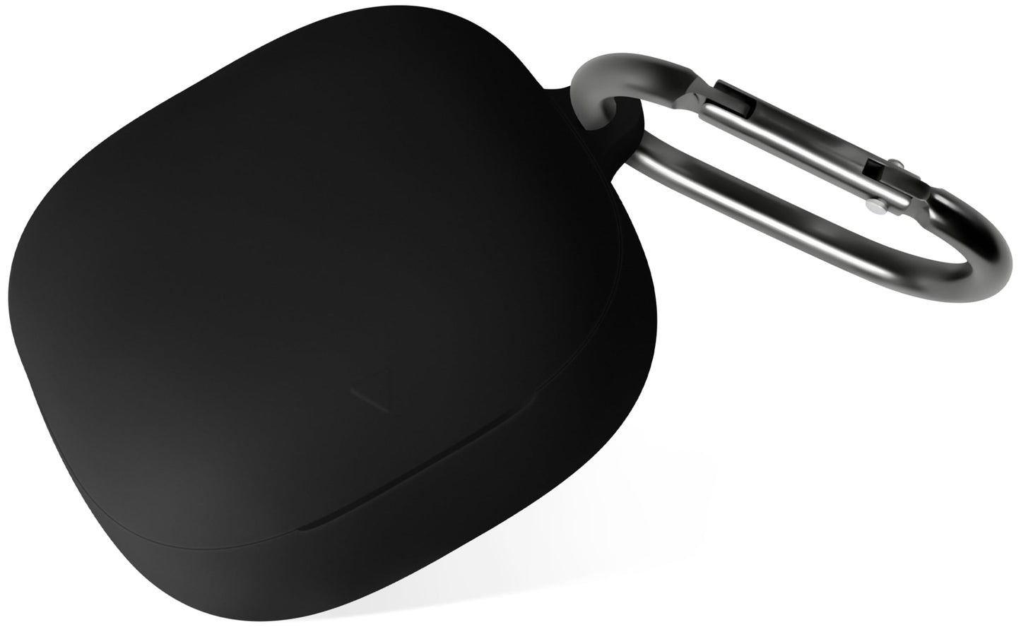 Geiomoo Silicone Case for Anker Soundcore Liberty 5, Soft Flexible Scratch Resistant Protective Cover with Carabiner (Black)