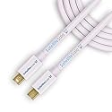 SatelliteSale Mini DisplayPort to Mini DisplayPort DP Cable Male to Male 4K/30Hz 8.64Gbps Universal Wire PVC White Cord 6 feet