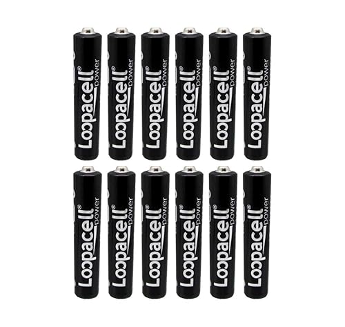 LOOPACELL AAAA Quadruple A E96 Batteries 12 Pack