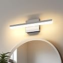 Pasoar LED Modern Bathroom Light Fixtures 12W Brushed Nickel Vanity Lights Bar 5CCT Dimmable ixture Over Mirror Vanity Light for Bathroom Lighting
