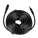 Tendelux 30ft DC 12V Power Extension Cable, 5V to 24V DC/AC Extension Cord for CCTV Security Camera, IR Illuminator & More