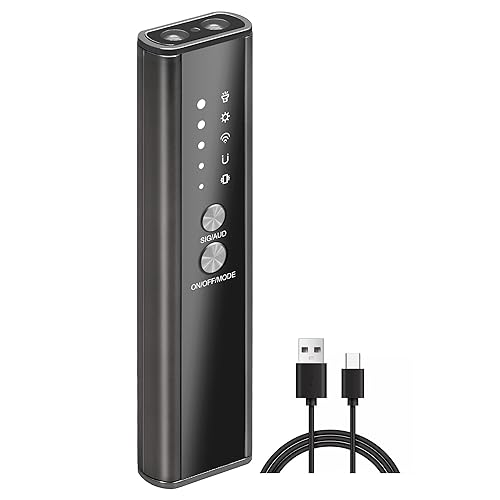 Nisreen 2025 Version Camera Finder Detector-KT-02 Hidden Device Detector with Vibration Sound Alarm & Flashlight, Detecting Spy Camera/GPS