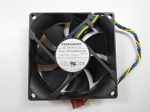 Foxconn PVA080G12Q 12V 0.65A 80mm 8025 4Pin PWM Hydraulic Seal Bearing Big Airflow CPU Cooling Fan